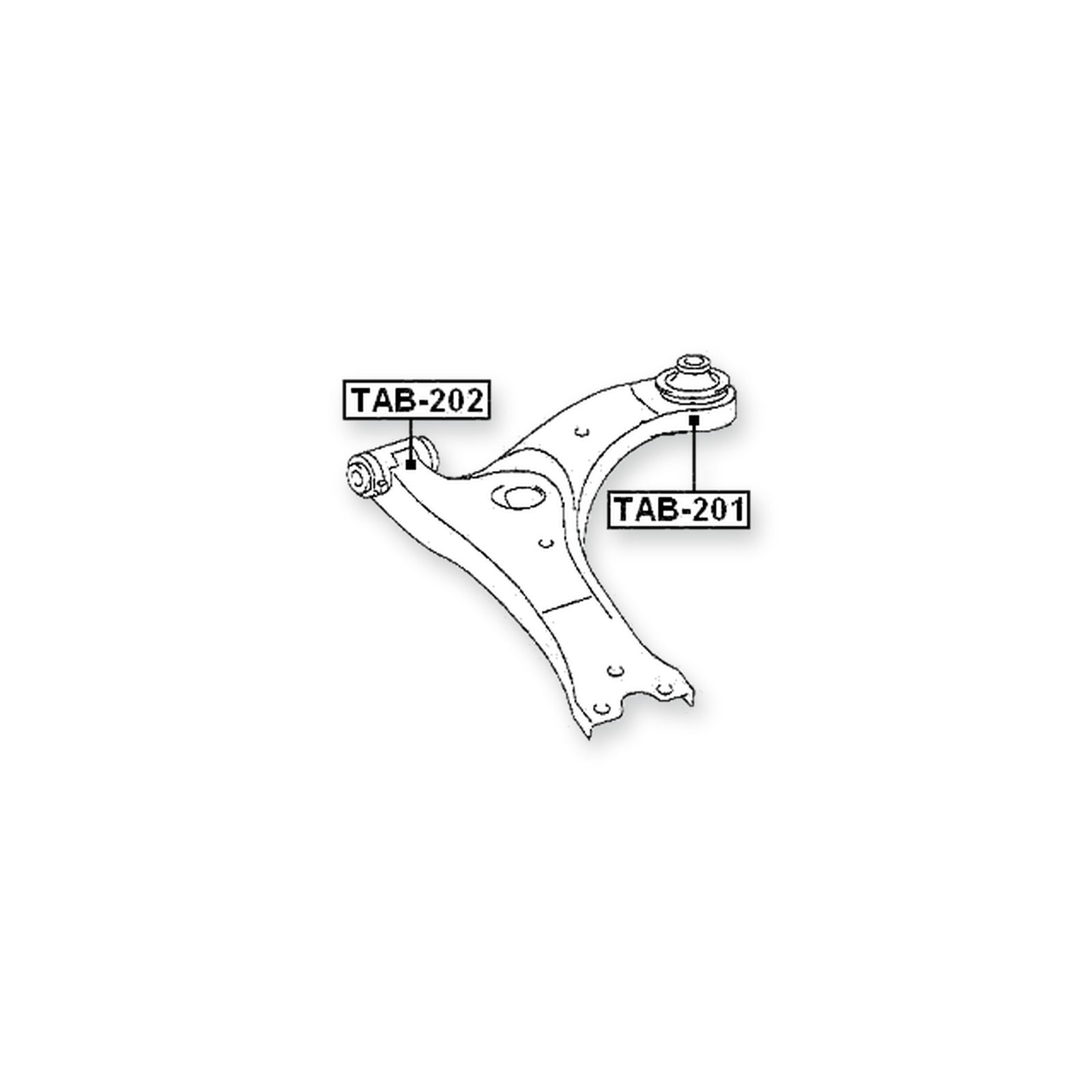 Toyota Auris/Corolla Hb Front Lower Bushing, Control Arm & More