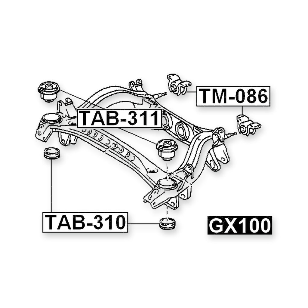Toyota Chaser Front Crossmember Bushing