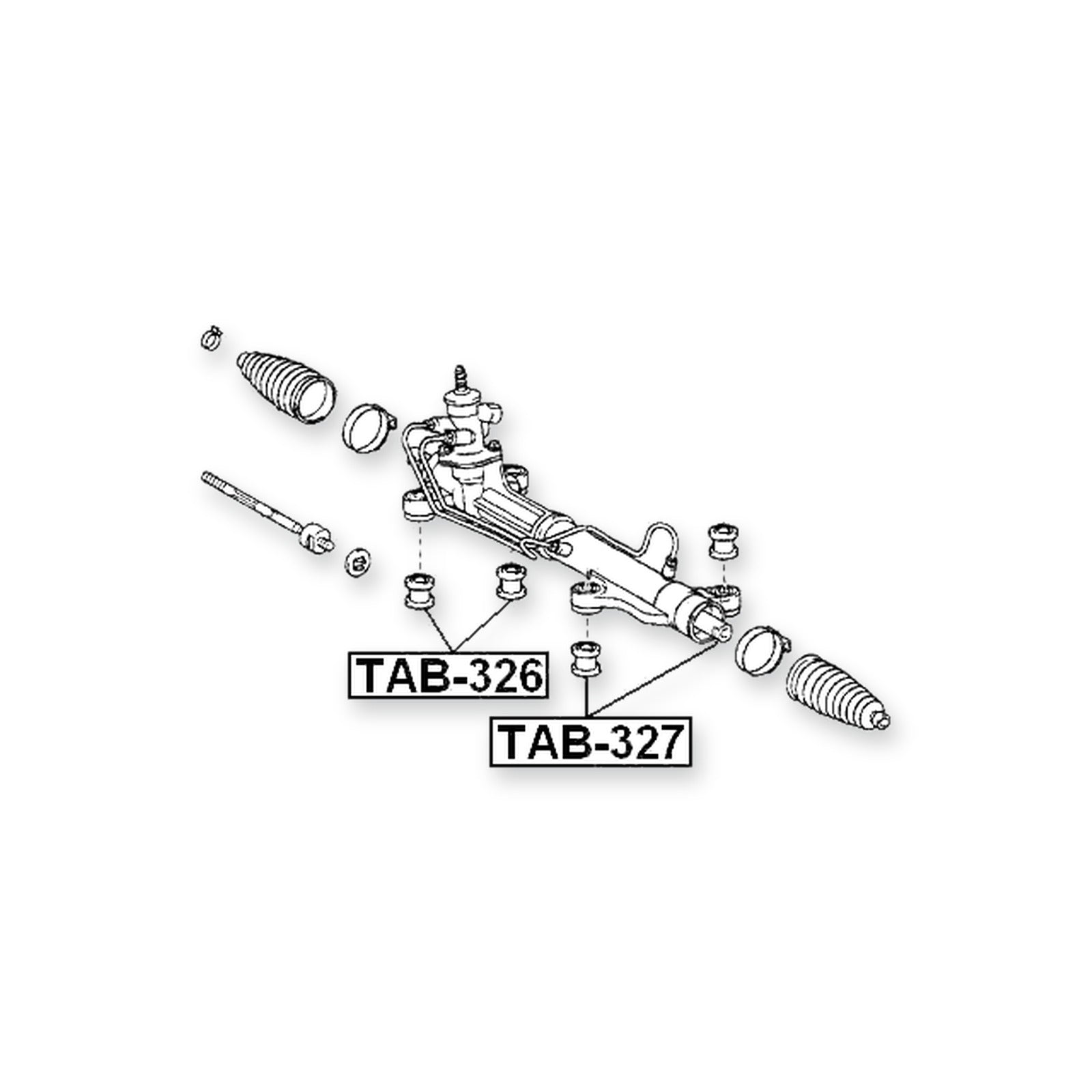 Toyota Ipsum Steering Rack Bushing
