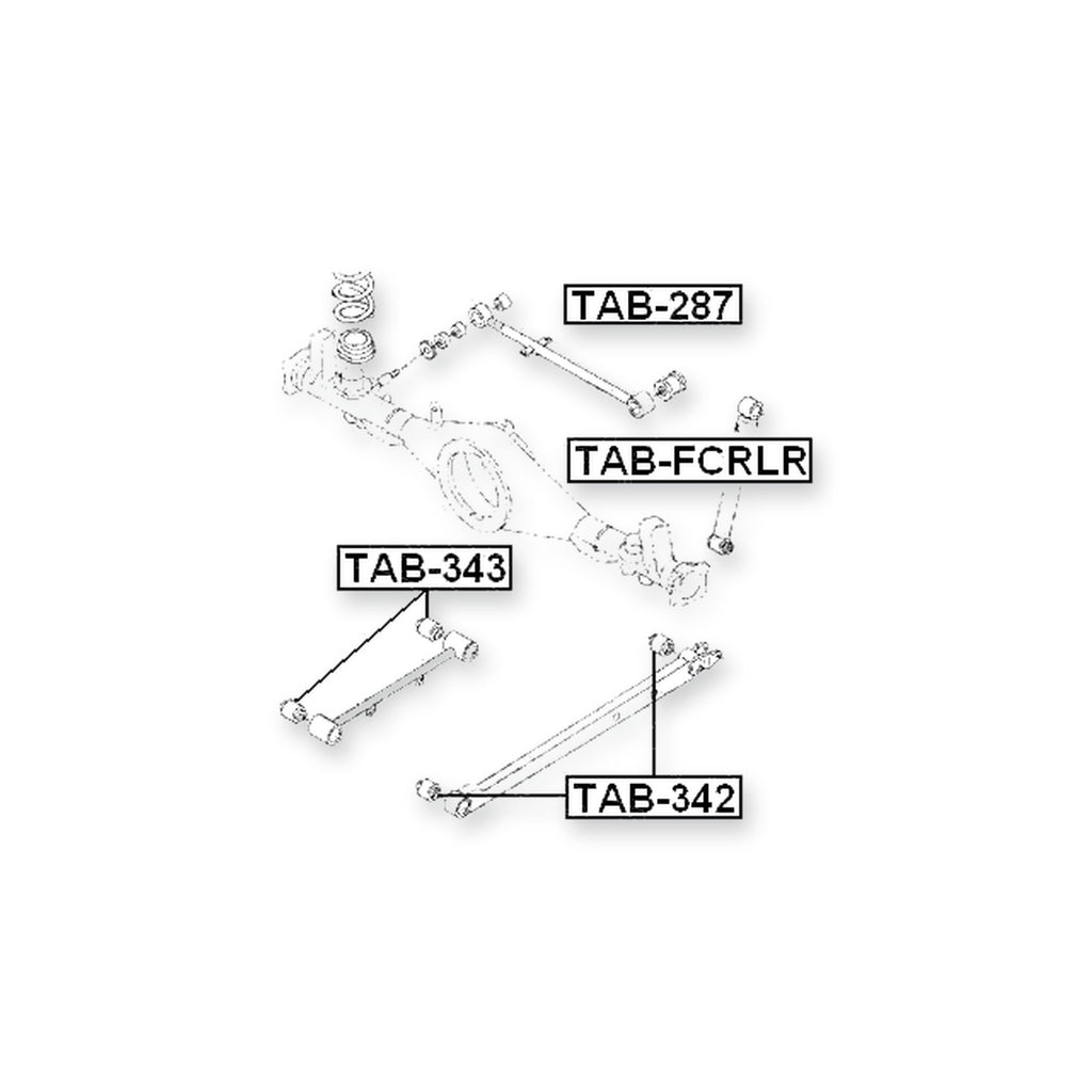 Daihatsu Be-Go J200G Rear Lower Bushing, Trailing Arm