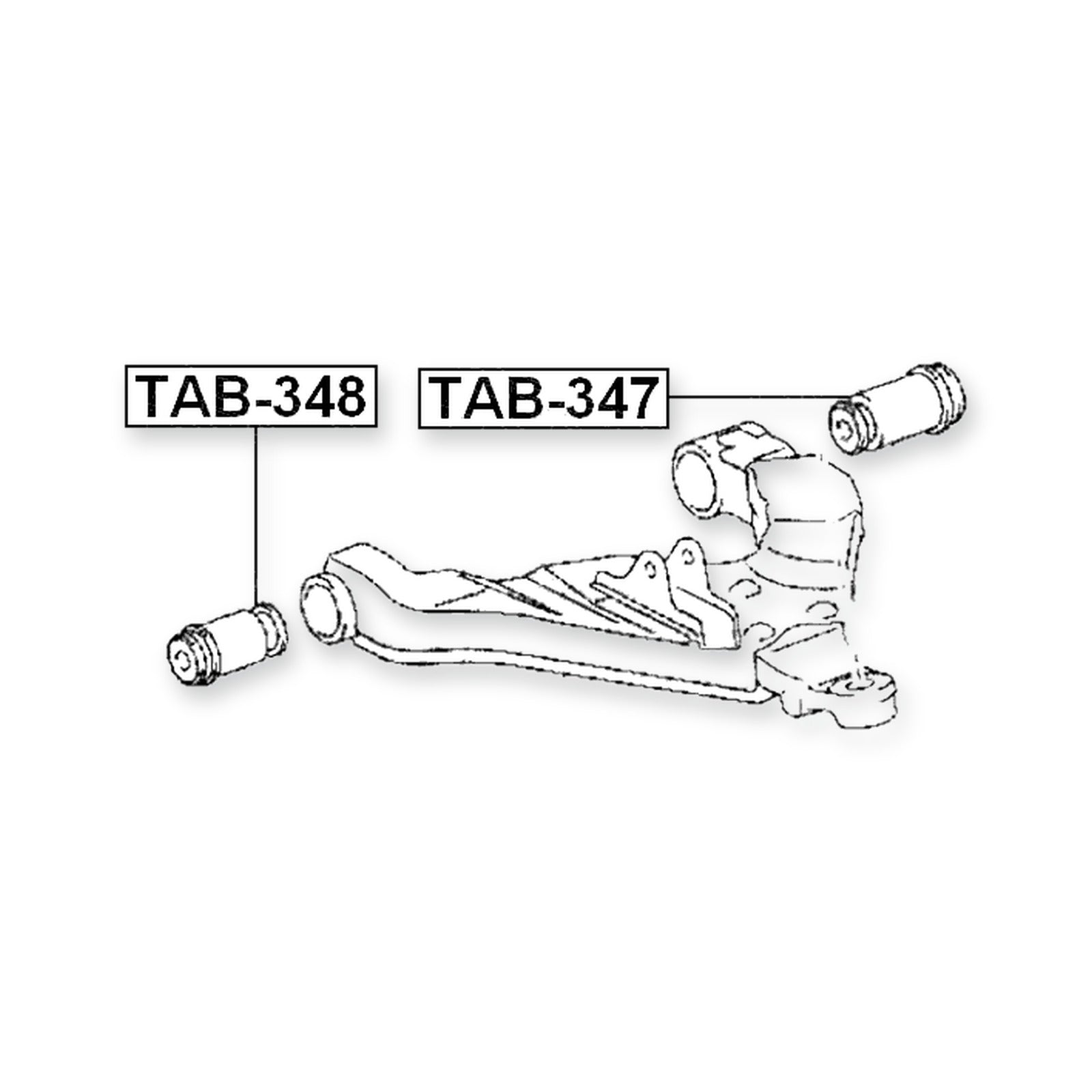 Toyota Dyna GDY231 Front Lower Bushing, Control Arm