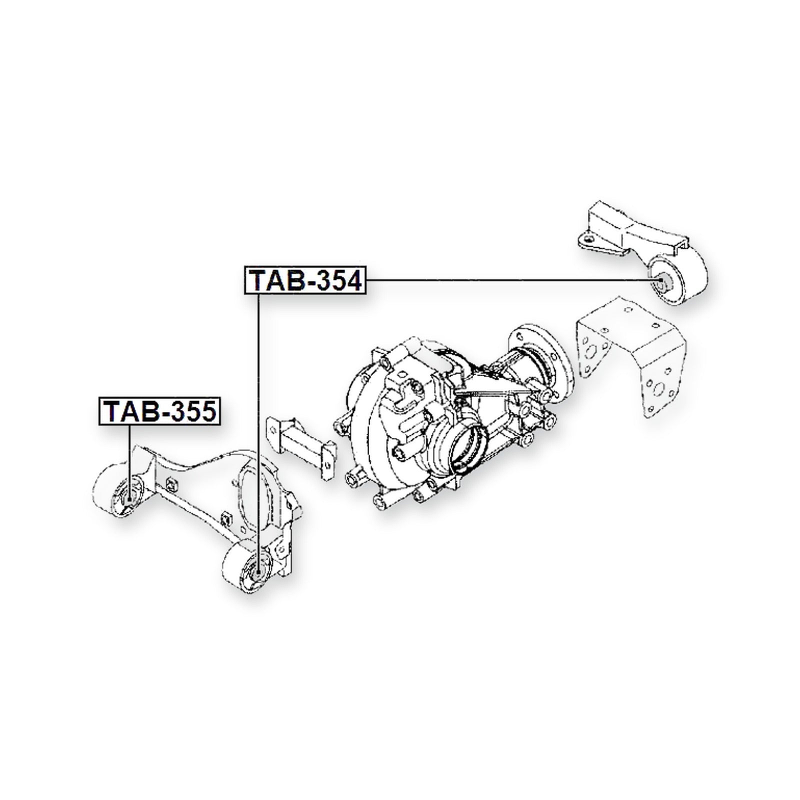 Daihatsu Terios Front Differential Mount Bushing