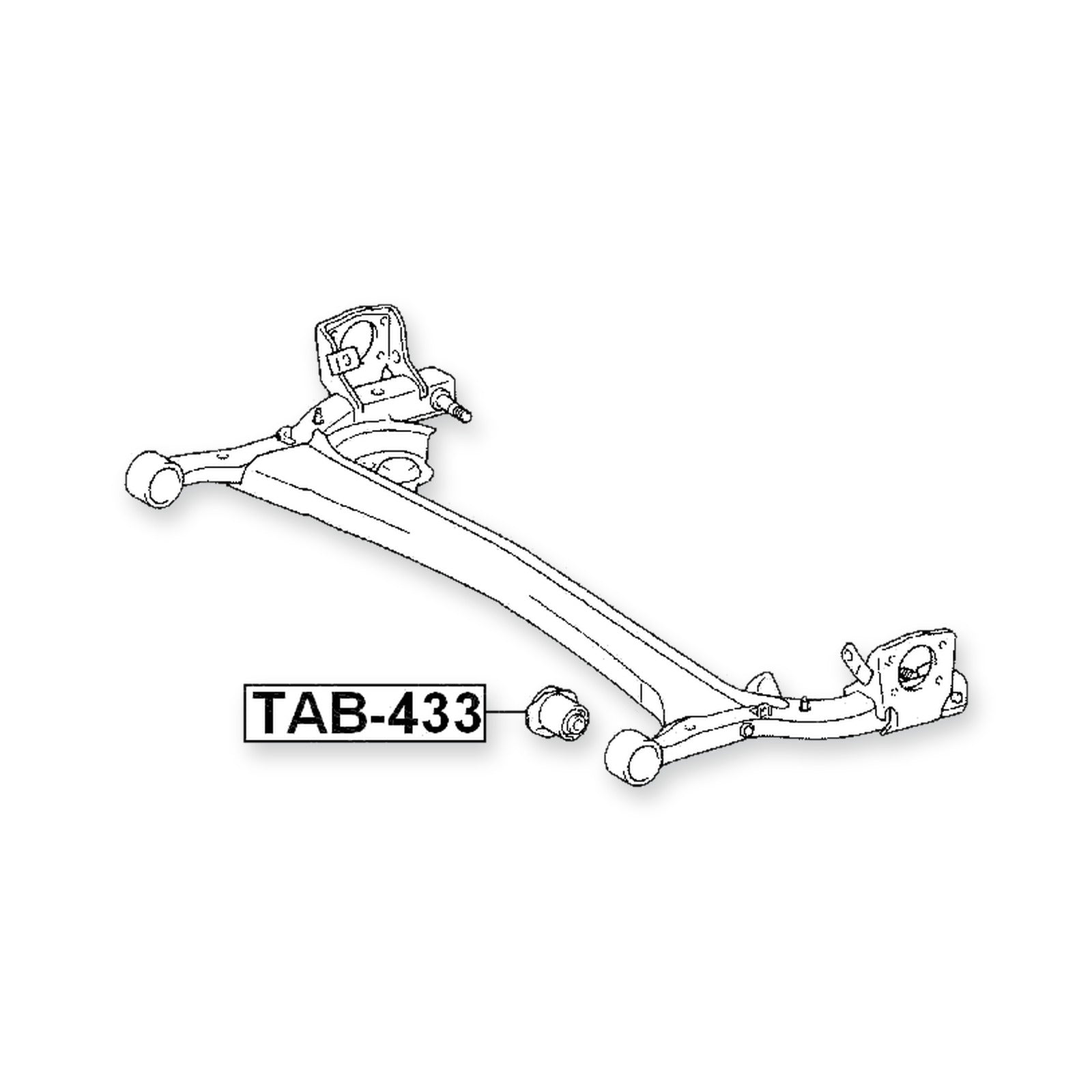 Toyota Echo NCP12 Rear Crossmember Bushing