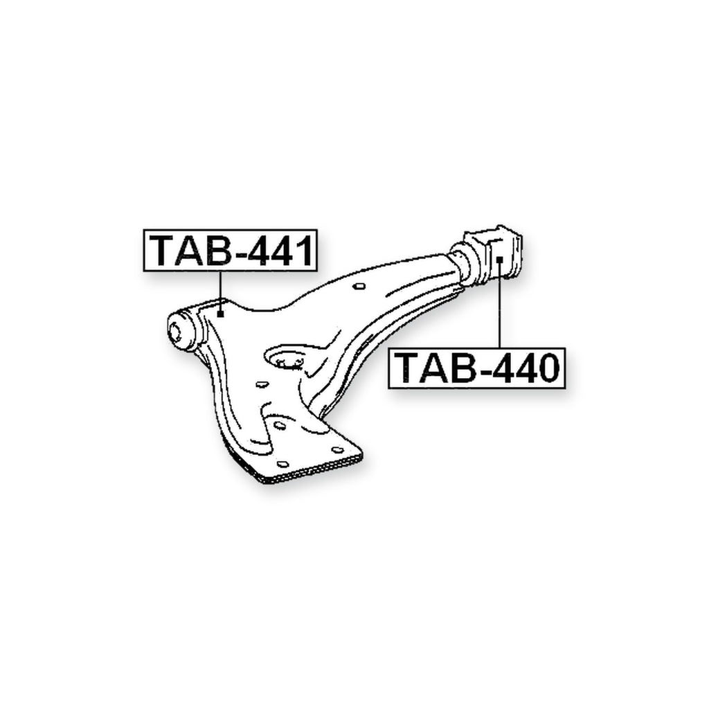 Toyota Corolla 2 Front Lower Bushing, Control Arm