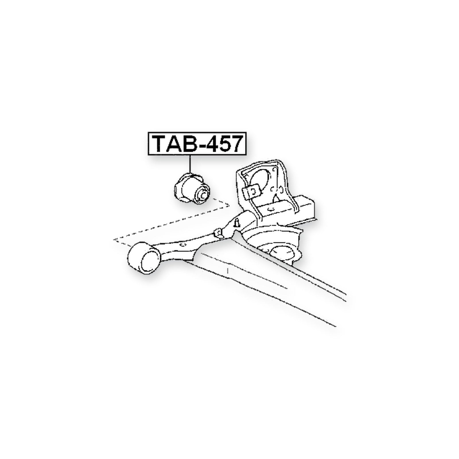 Toyota Yaris Rear Crossmember Bushing