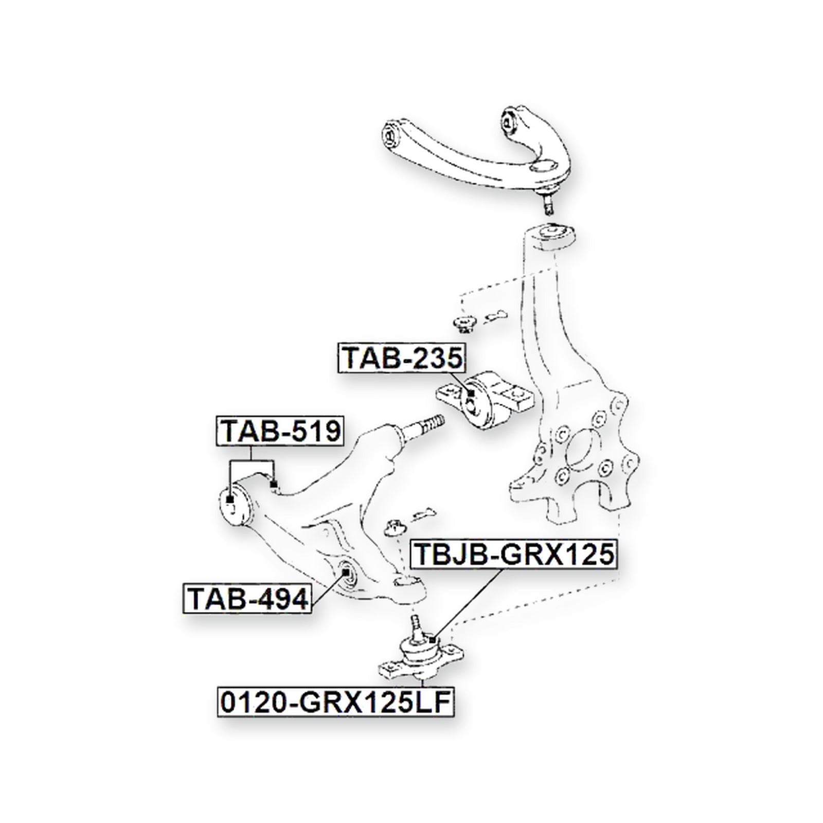 Lexus Gs Series Front Lower Arm Bushing