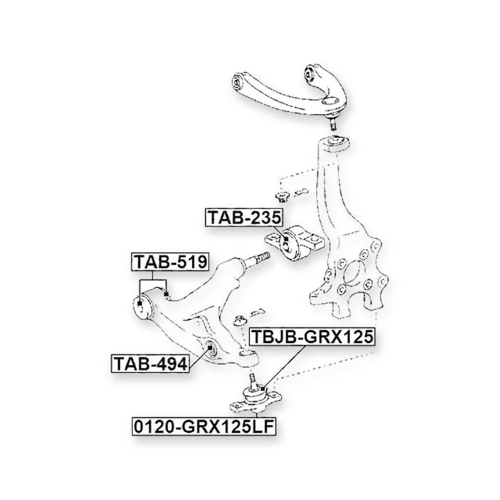 Toyota Crown/Majesta Front Lower Arm Bushing
