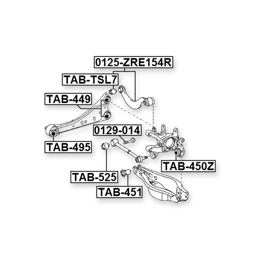 Toyota Auris Front Bushing, Trailing Arm