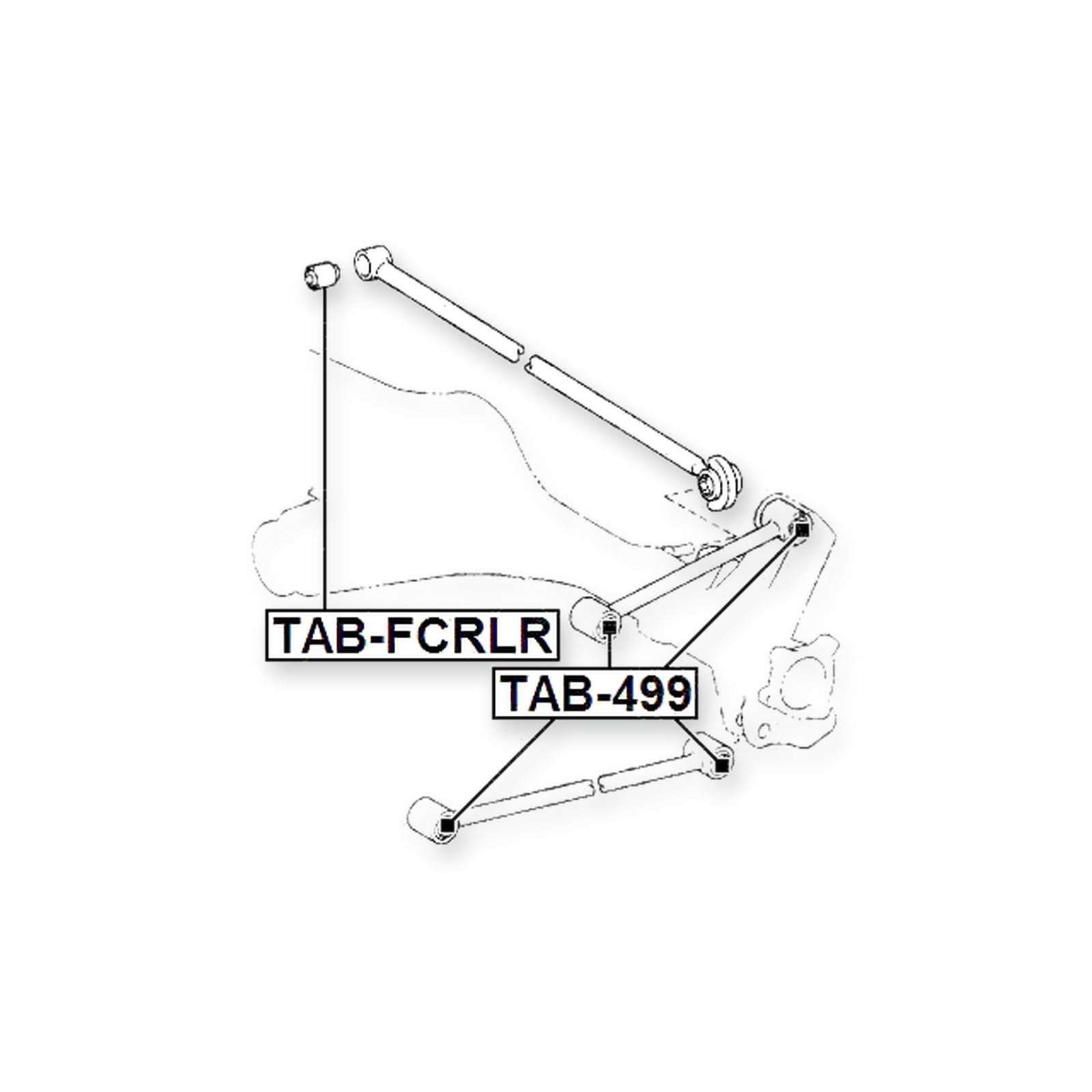 Toyota Bb/Open Deck Rear Rod Bushing