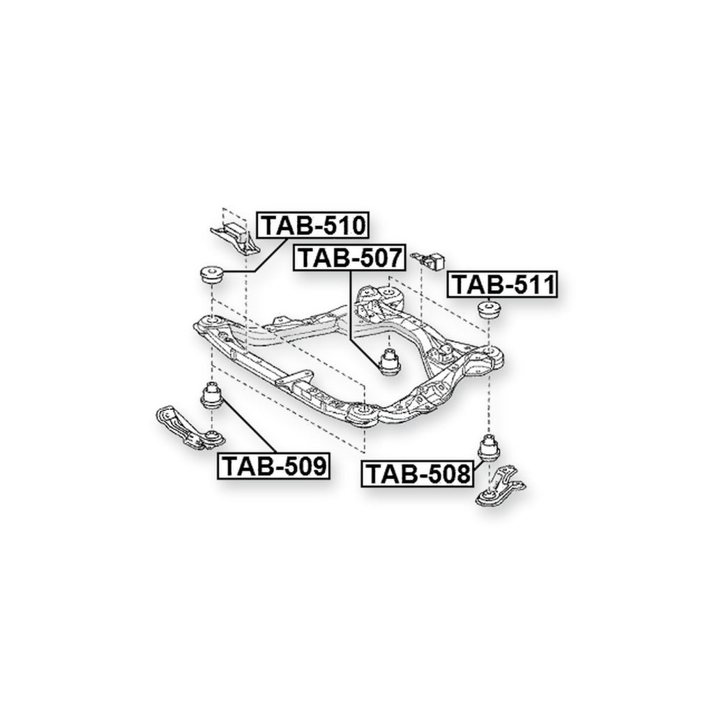 Toyota Alphard G/V Front Lower Subframe Bushing