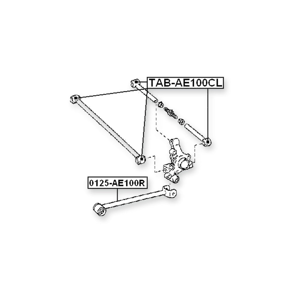 Toyota Camry Gracia Rear Lower Rod Bushing