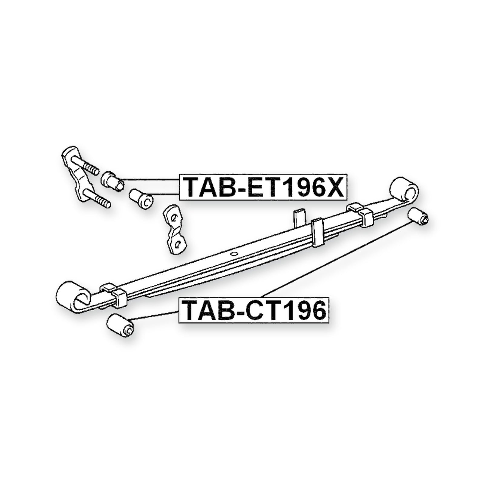 Toyota Caldina Rear Leaf Spring Bushing