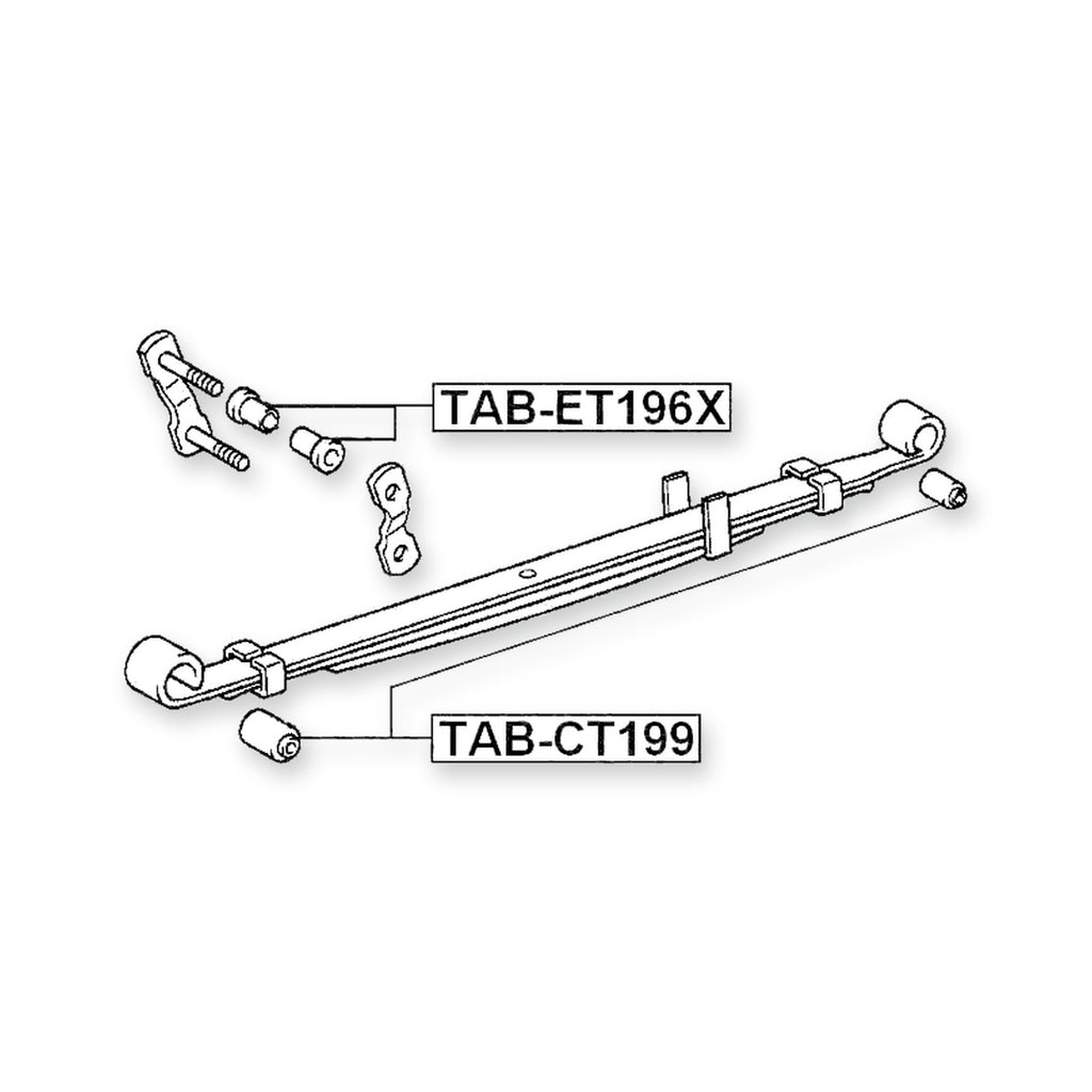 Toyota Caldina Rear Leaf Spring Bushing