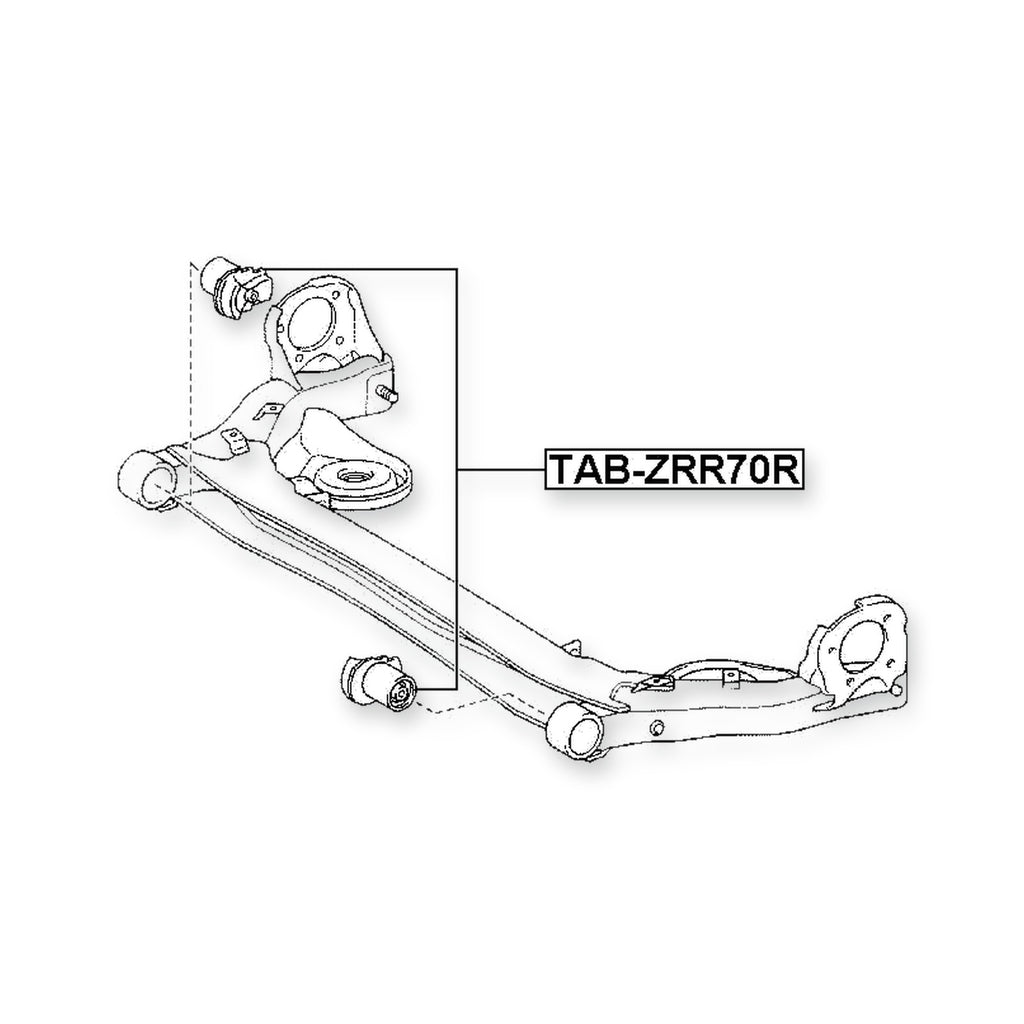 Toyota Isis Rear Crossmember Bushing