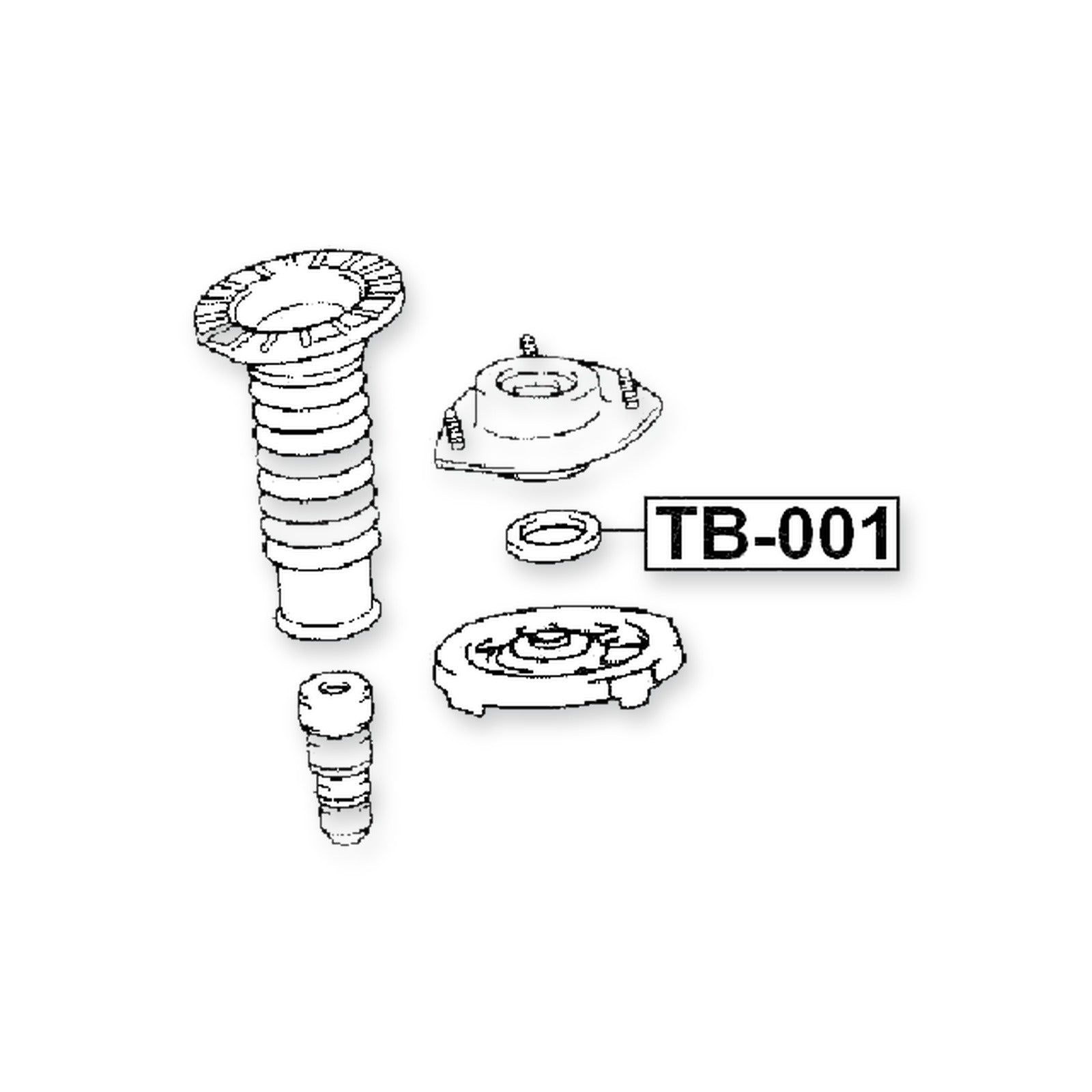 Lexus ES240/350 Front Shock Absorber Bearing