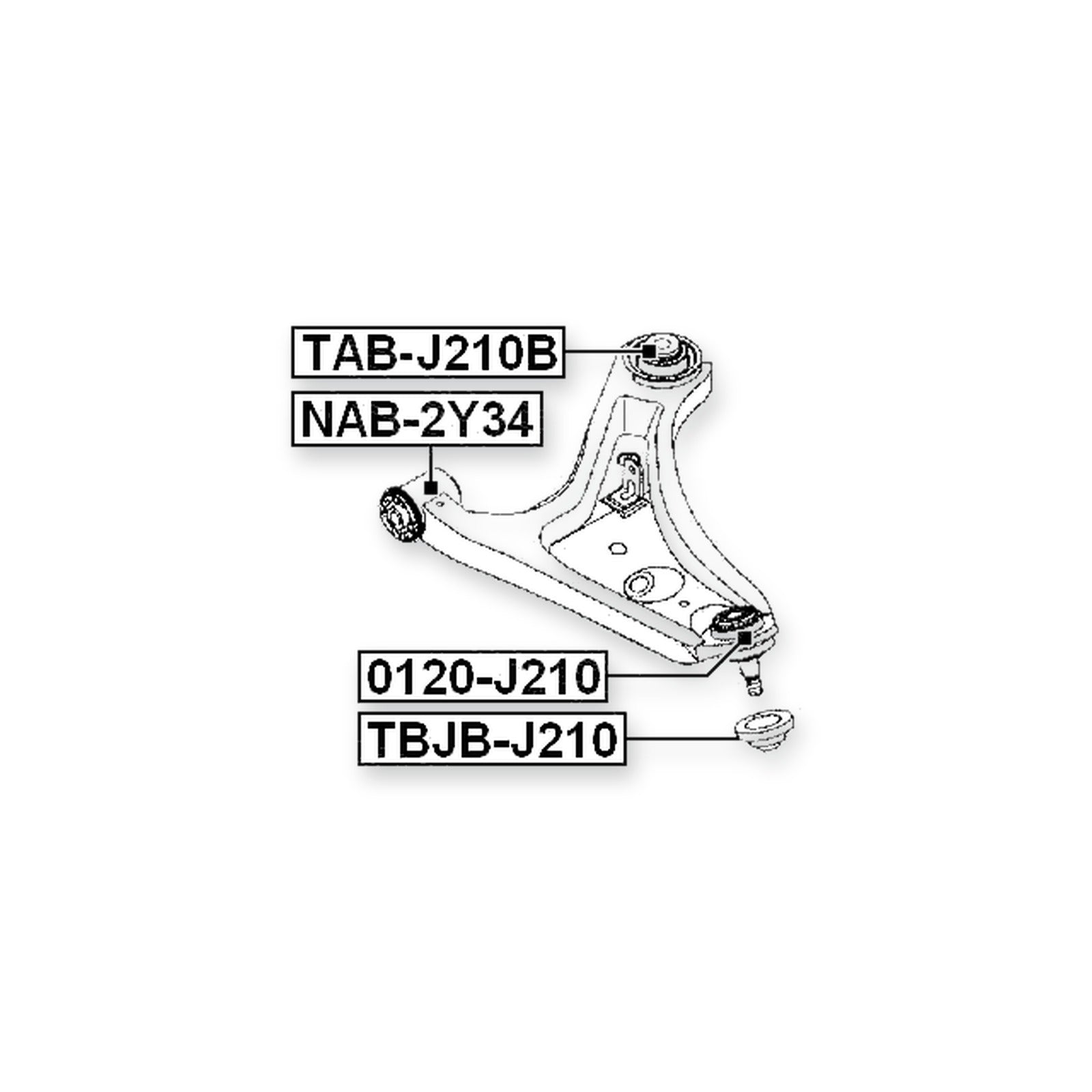 Daihatsu Be-Go J200G Front Lower Control Arm Ball Joint Boot 31.5X32X20.5