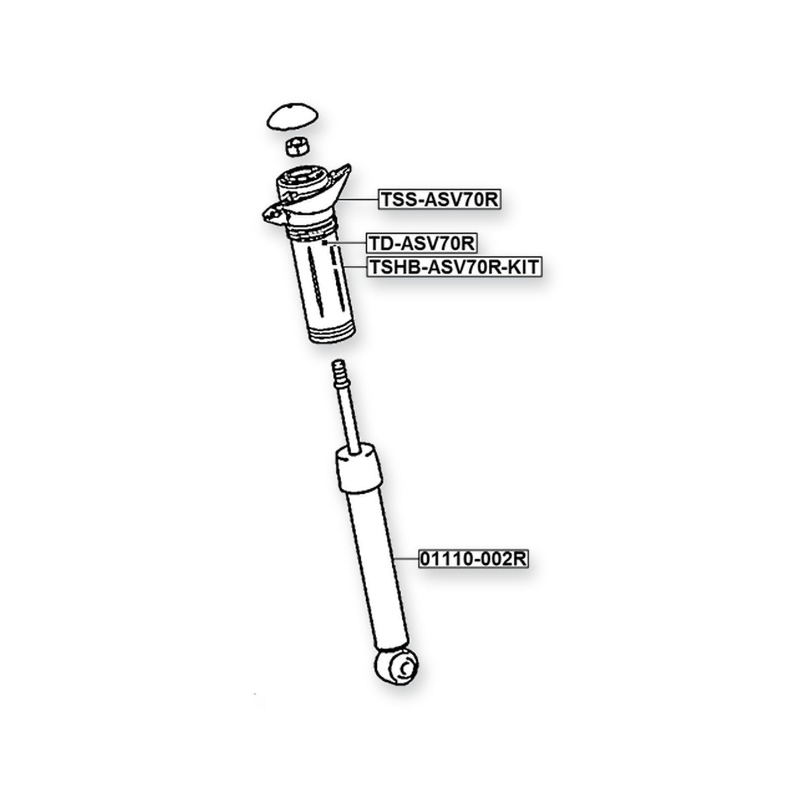 Changan Uni-V C281 Rear Shock Absorber Jounce Bumper