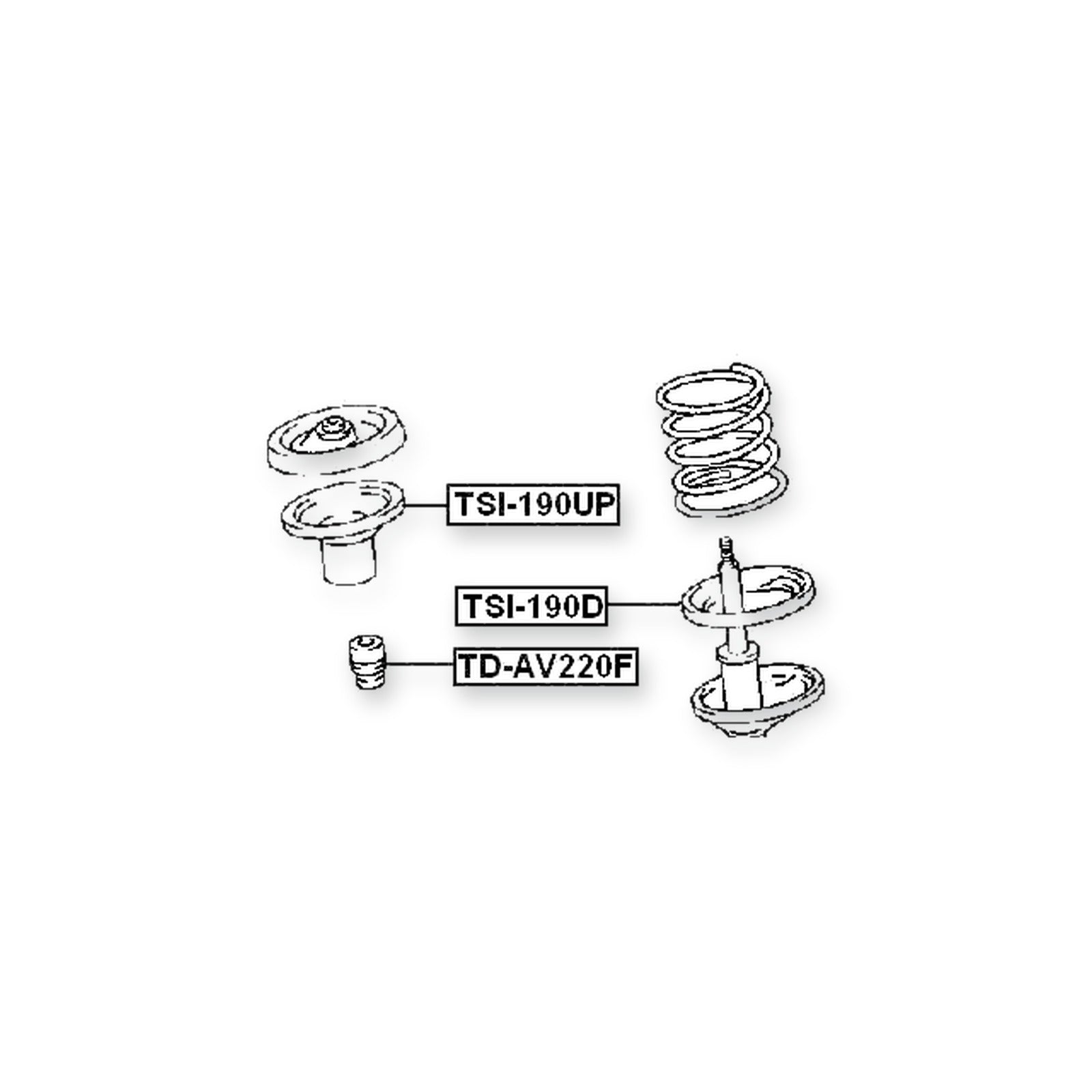 Toyota Avensis Front Shock Absorber Jounce Bumper