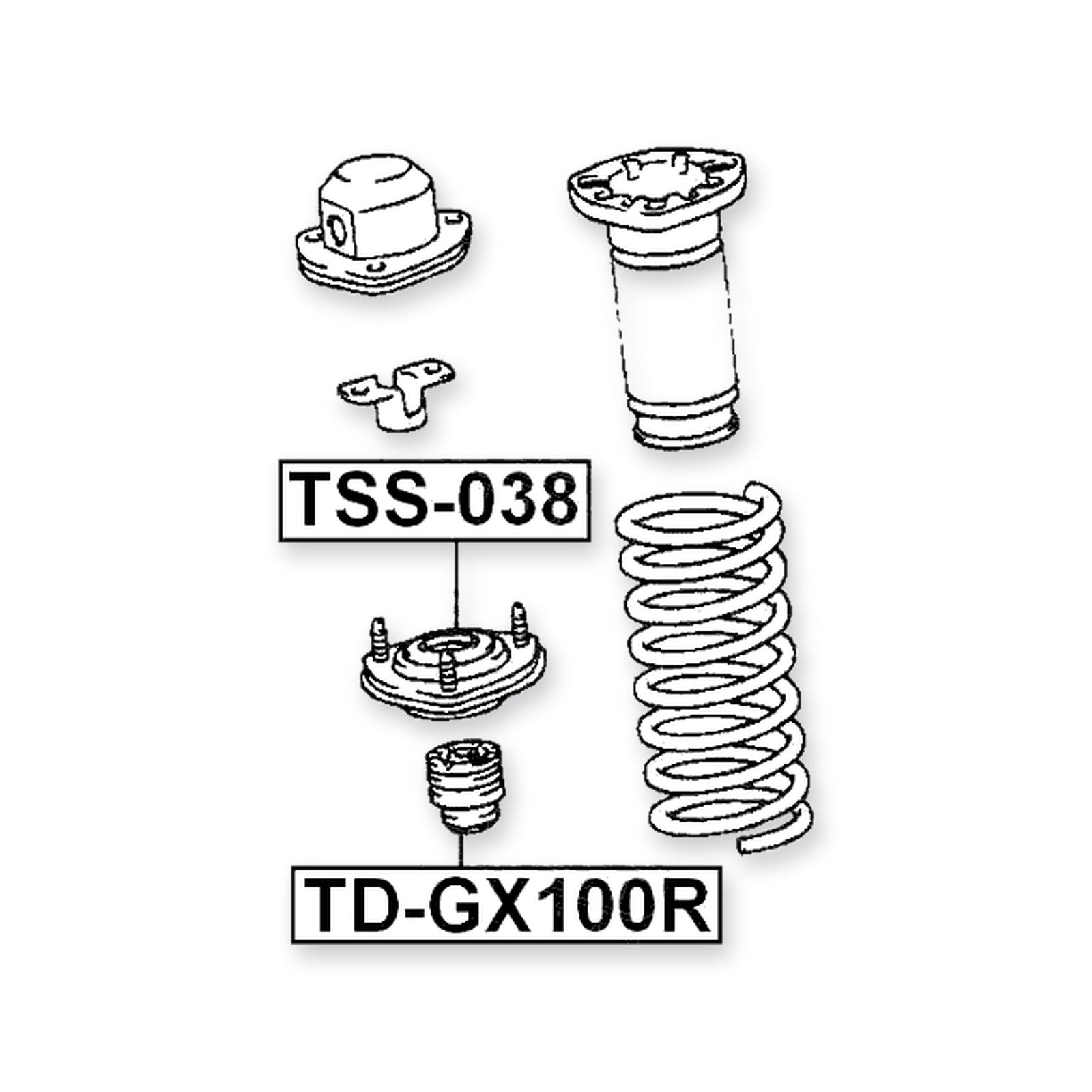 Toyota Chaser Rear Shock Absorber Jounce Bumper