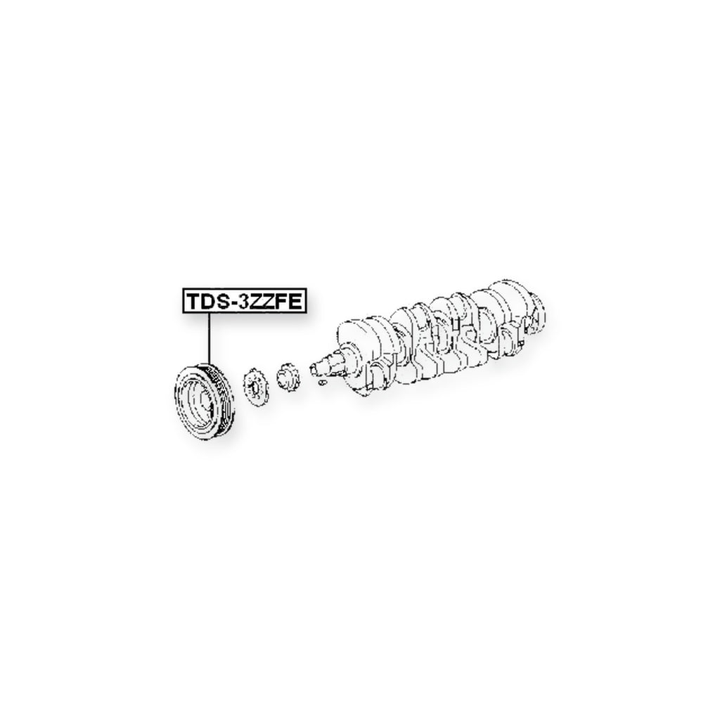 Toyota Auris Crankshaft Pulley 3Zzfe/4Zzfe