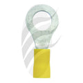 Ring Terminal 8mm Insul PVC Copper Sleeve DBL Crimp Yellow Jaylec
