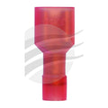 Female Blade Terminal 6.3mm Fuly Insul Nylon Copper Sleeve DBL Crimp Red Jaylec