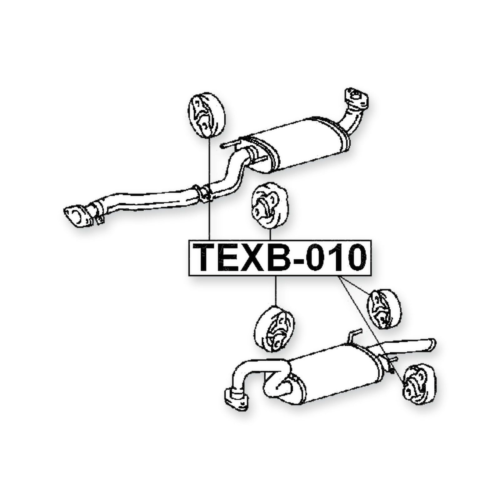 Toyota Camry Rear Exhaust Pipe Support & More