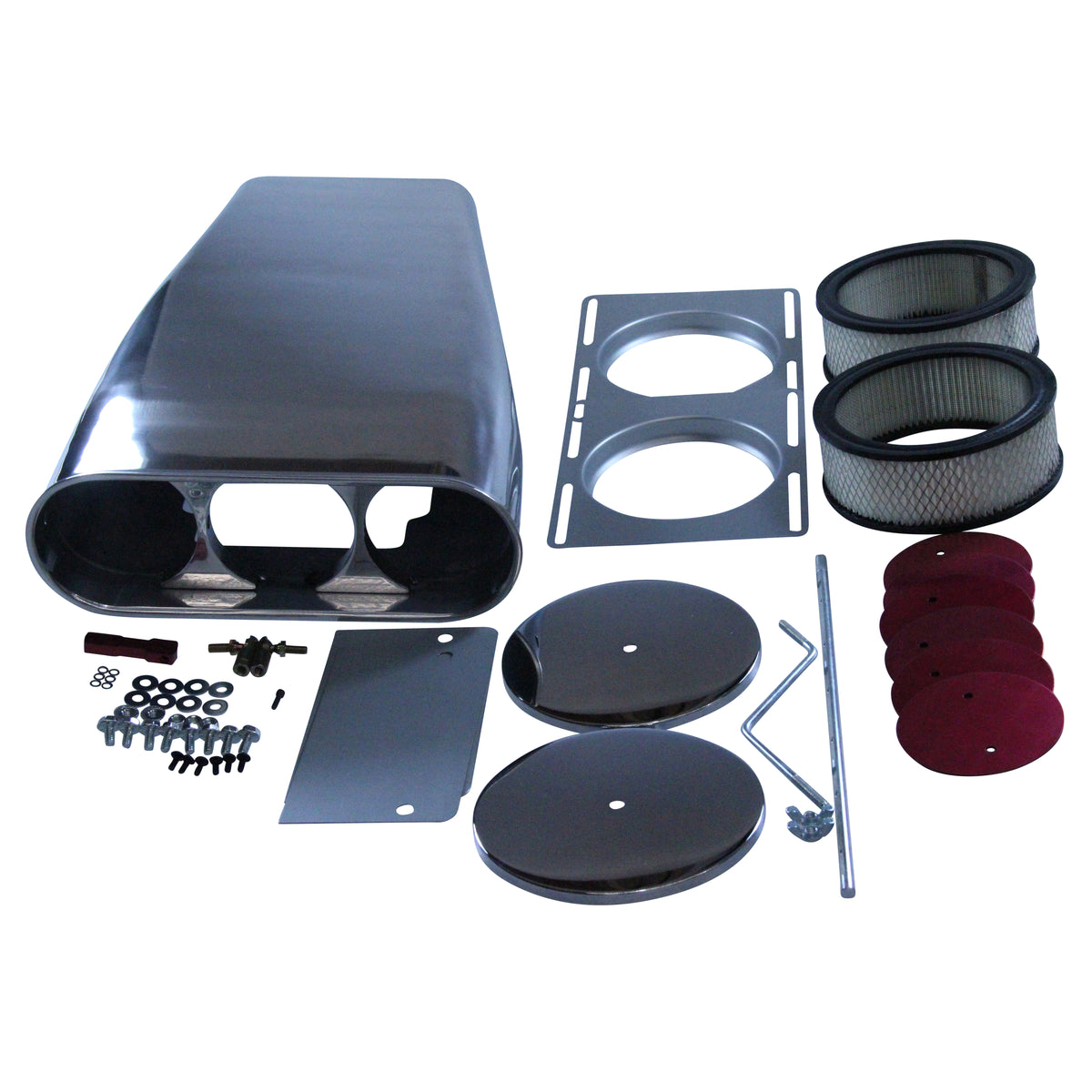 TFI Racing Street Scoop Plain (Mr Gasket Style) Bug Catcher Single/Dual Carb