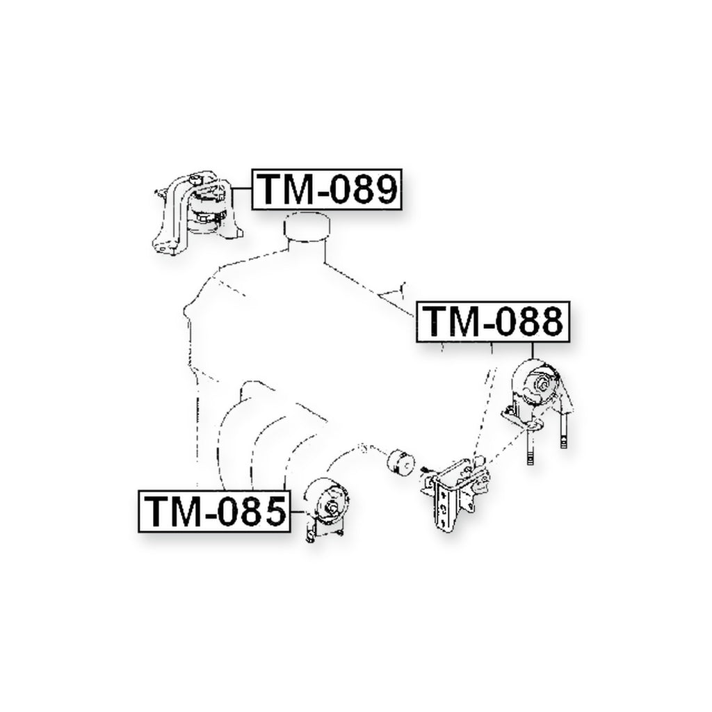 Toyota Bb/Open Deck Front Left Engine Mount