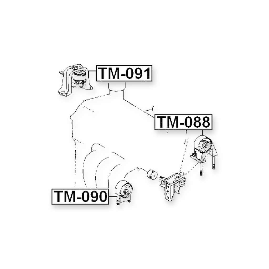 Toyota Bb/Open Deck Front Right Engine Mount