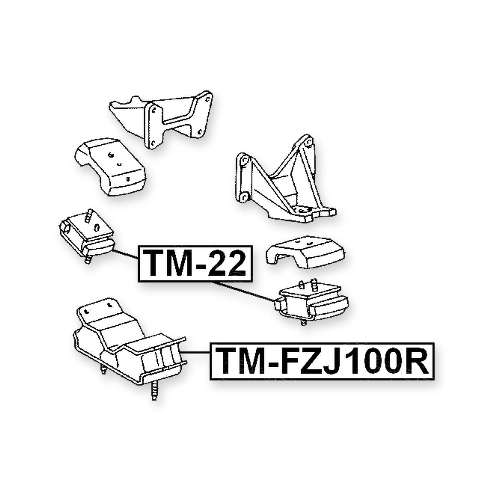 Lexus LX450 FZJ80 Front Engine Mount 1Hdt/1Hz