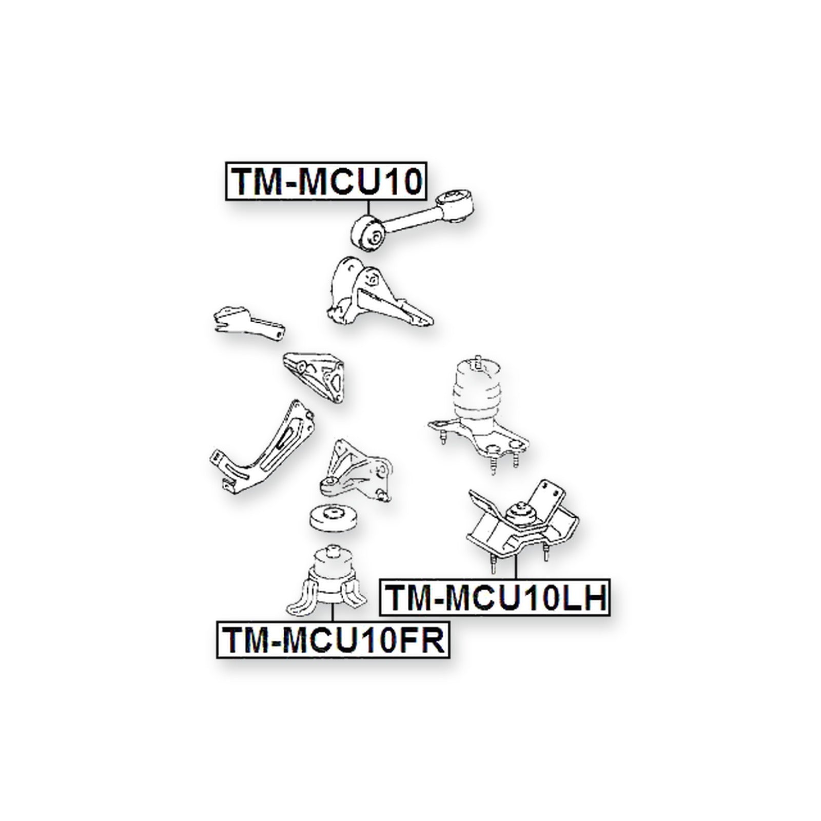 Toyota Harrier Front Right Engine Mount
