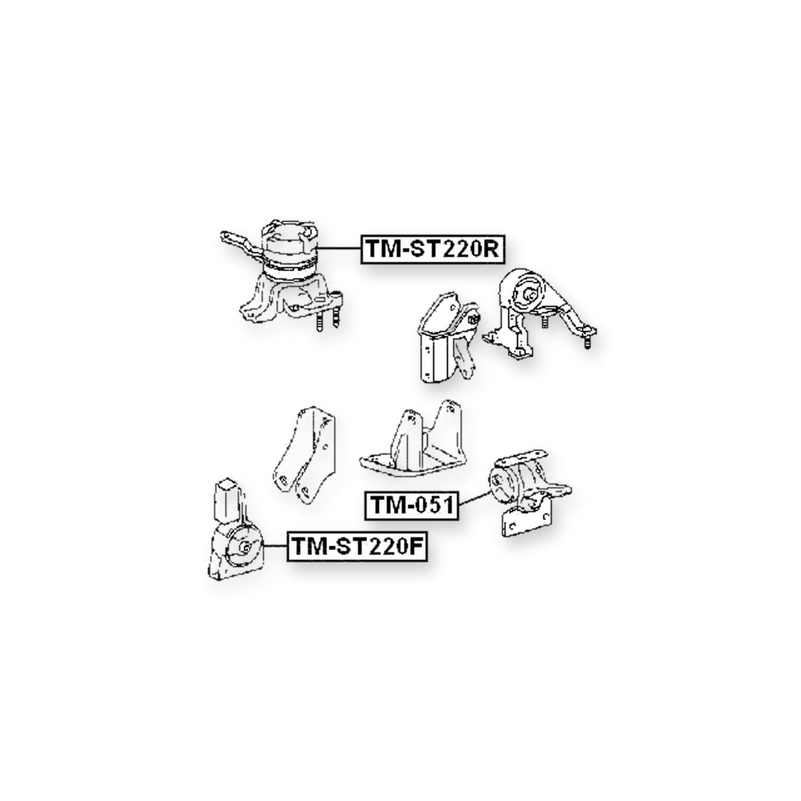 Toyota Avensis Front Right Engine Mount (Hydro)