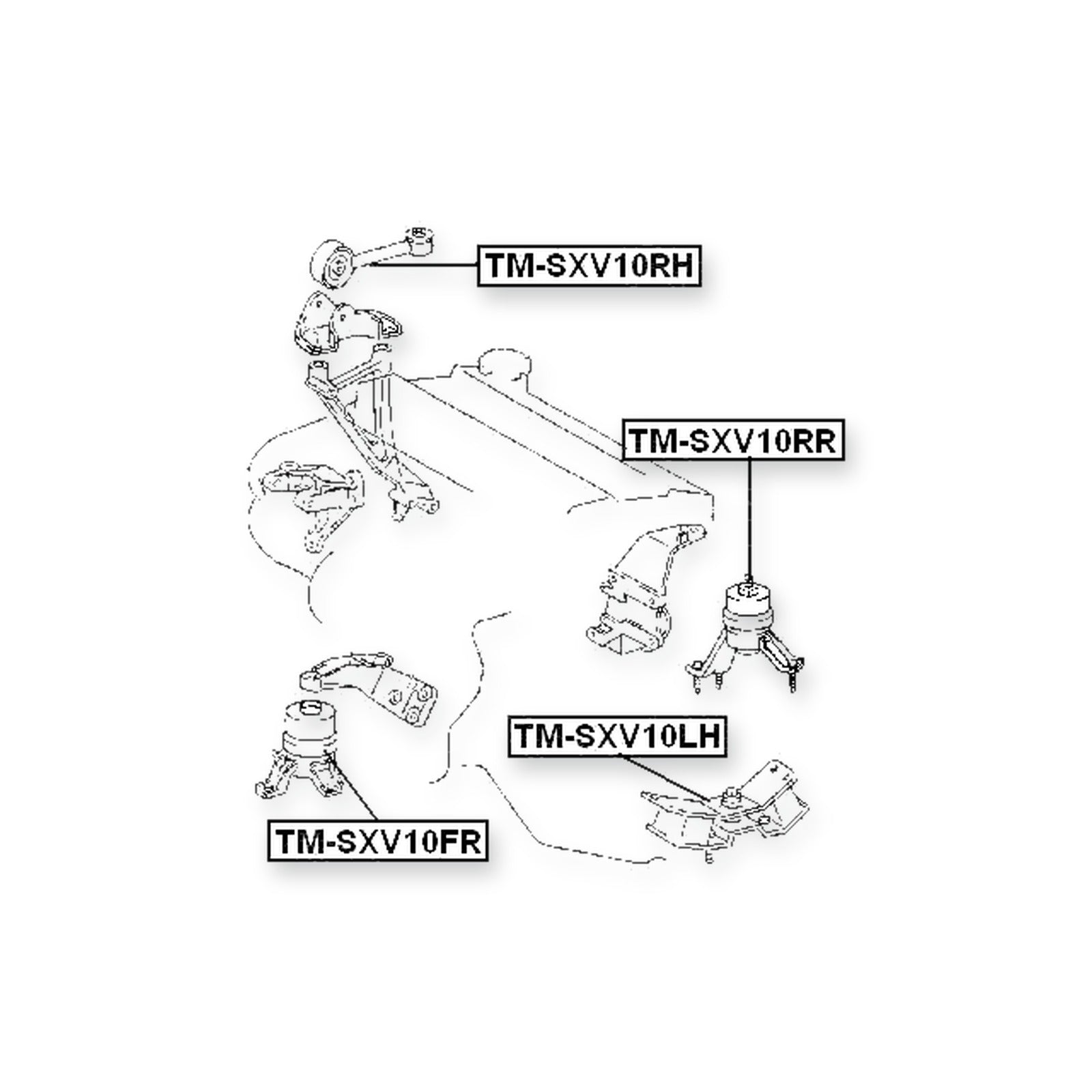 Toyota Camry Rear Engine Mount (Hydro) Mt