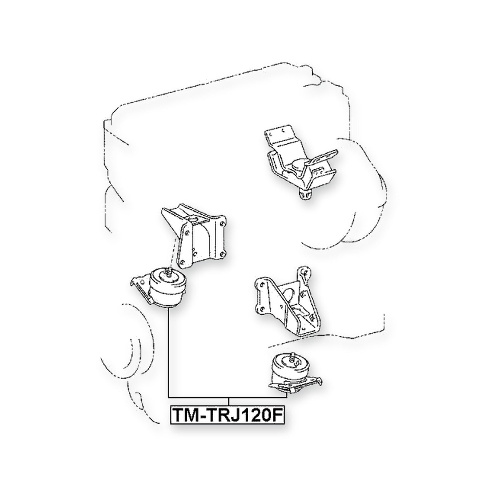 Toyota 4Runner Front Engine Mount (Hydro)