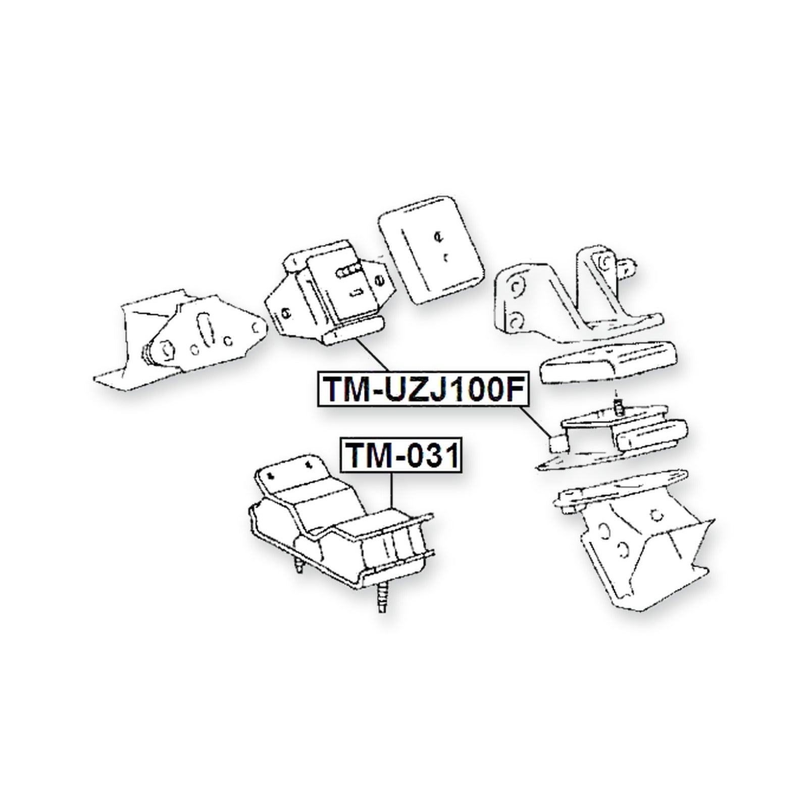 Toyota Land Cruiser Front Engine Mount 1HDFTE