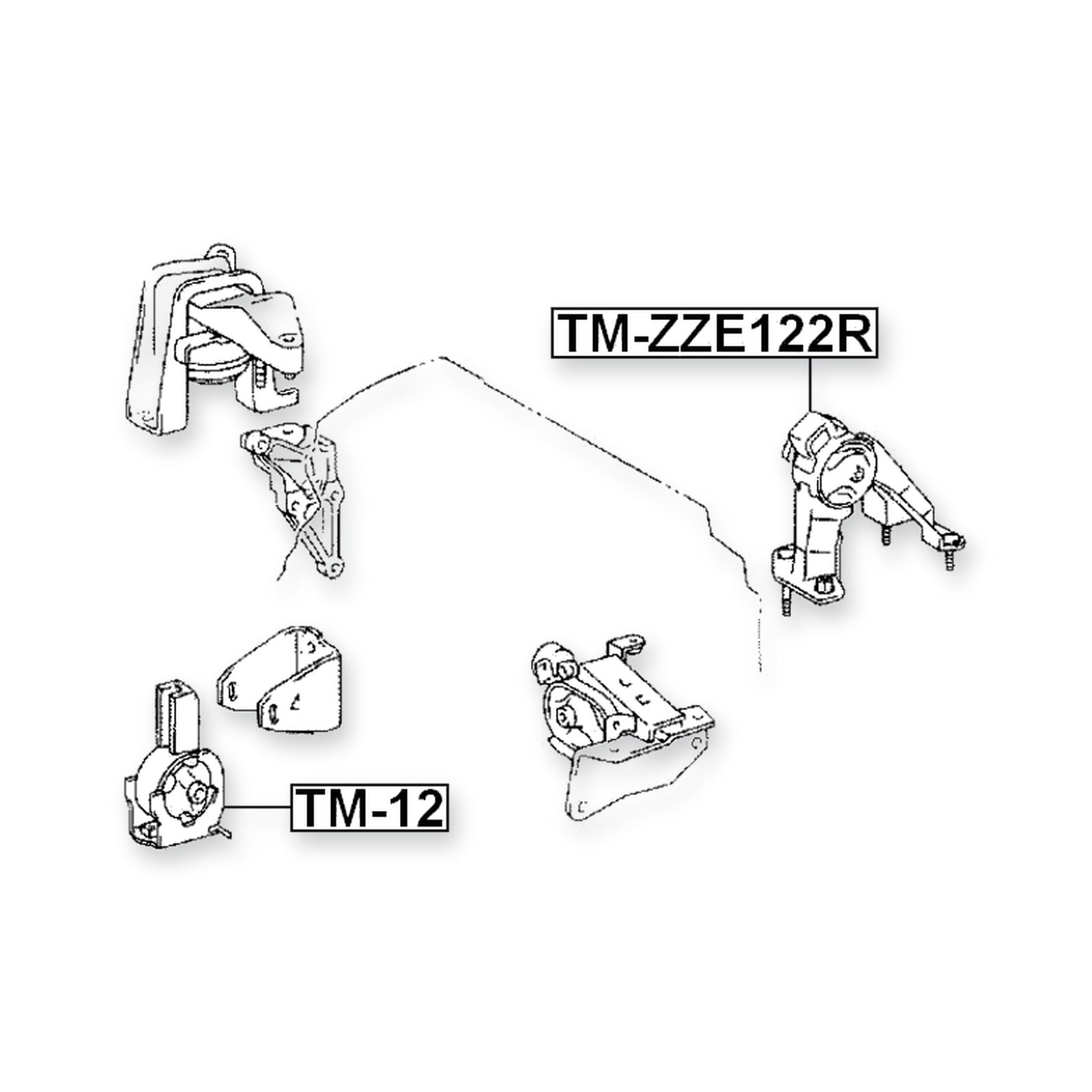 Toyota Corolla Rear Engine Mount