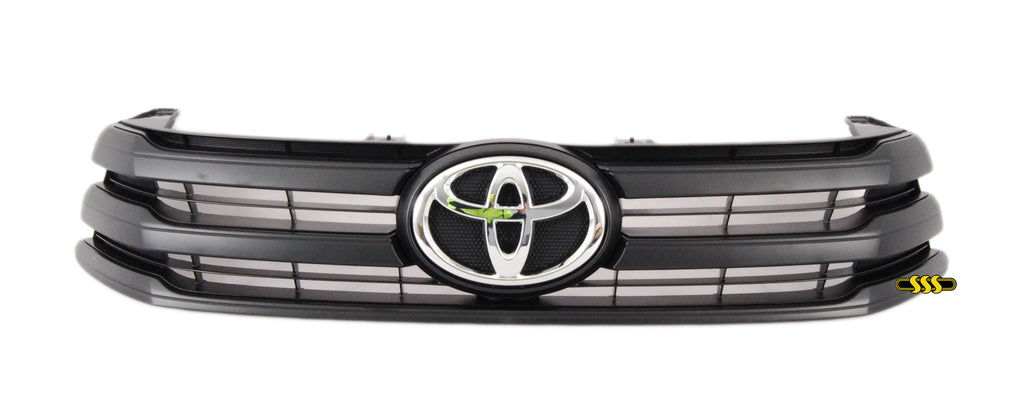 Genuine Toyota Hilux 1988-On Grille Black No Pre-Crash Black -5/19, (12/17-On)
