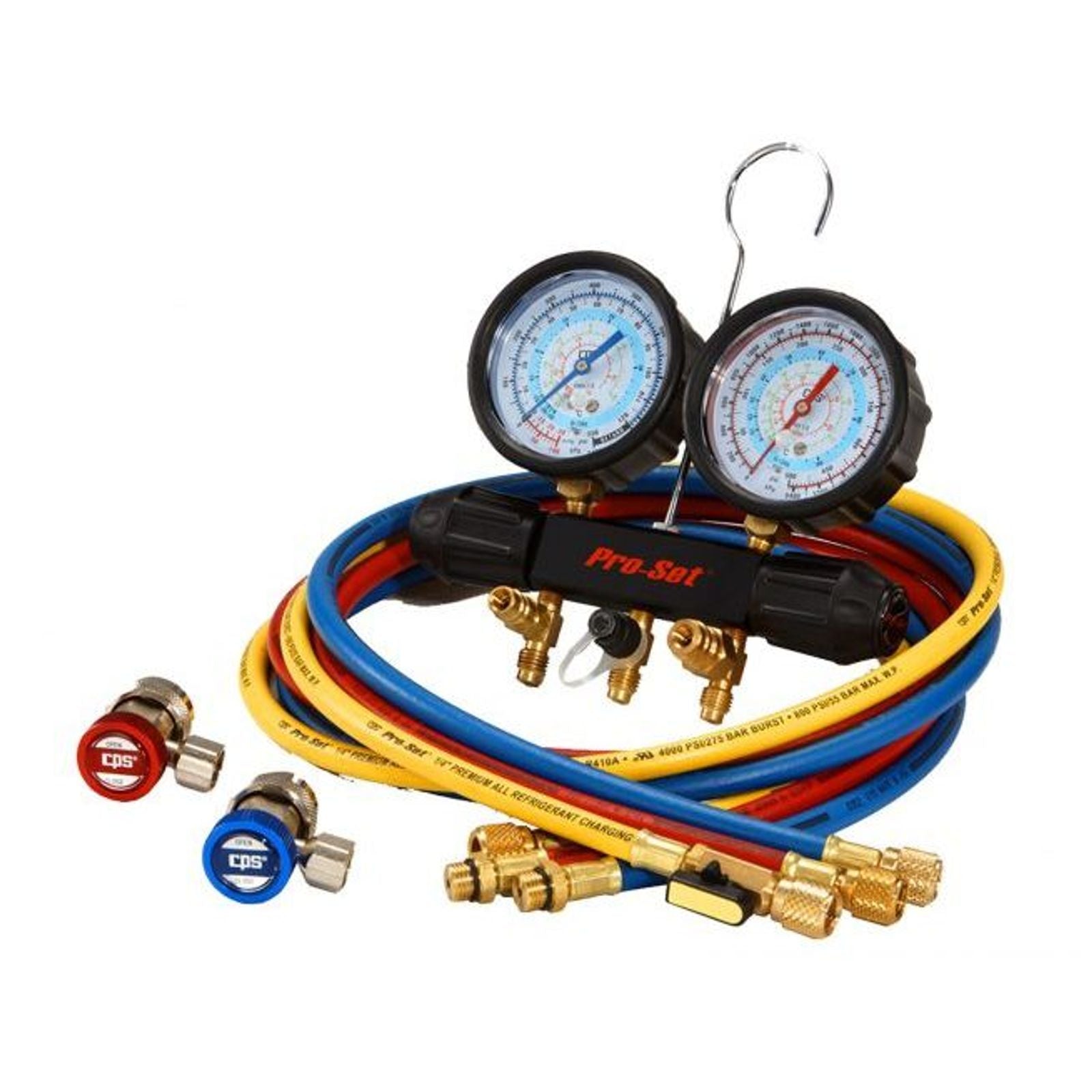 CPS Manifold Set R134A W/hoses and Couplers Workingman Series