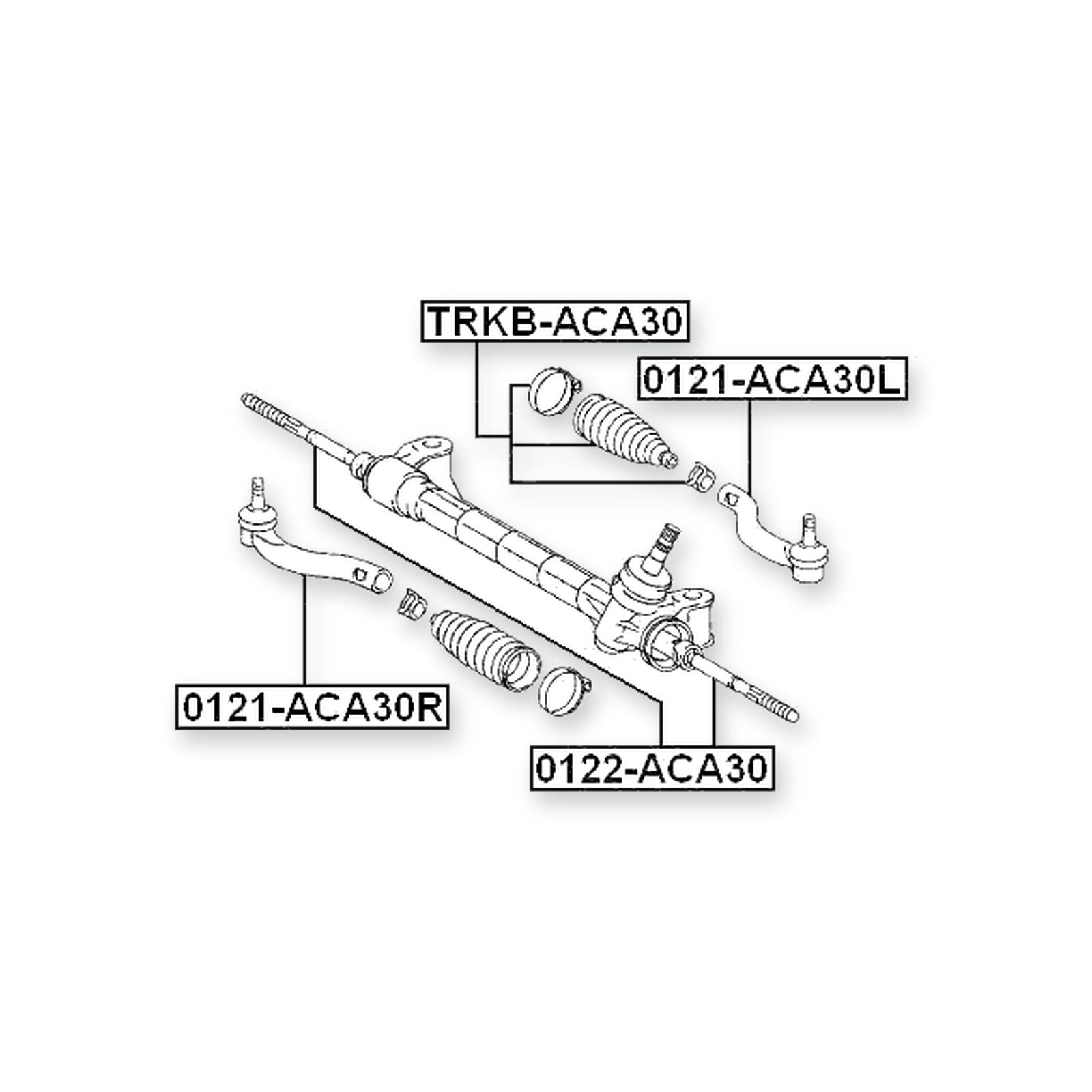 Toyota RAV4 Front Steering Gear Boot