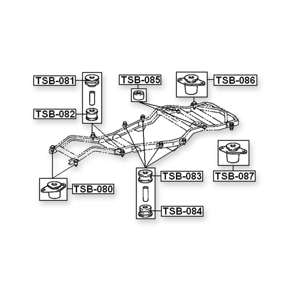 Lexus LX450 FZJ80 Rear Frame Cushion
