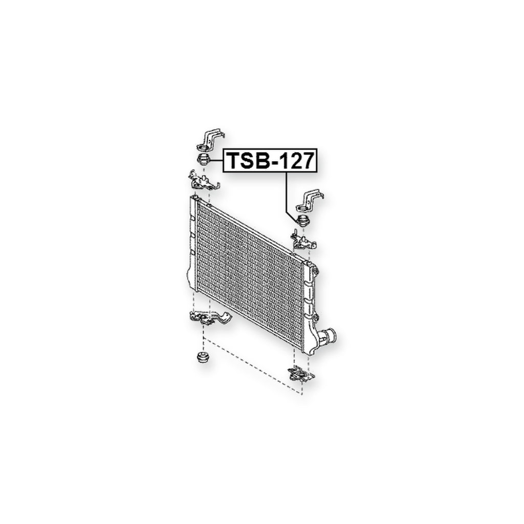 Toyota Auris/Corolla Upper Mount Rubber Radiator