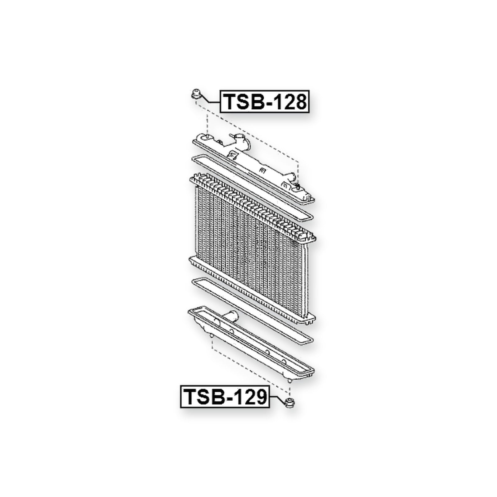 Daihatsu Altis Upper Mount Rubber Radiator