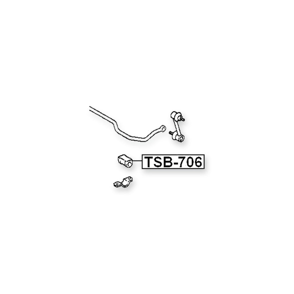 Toyota Corolla Rear Stabilizer Bar Bush D13
