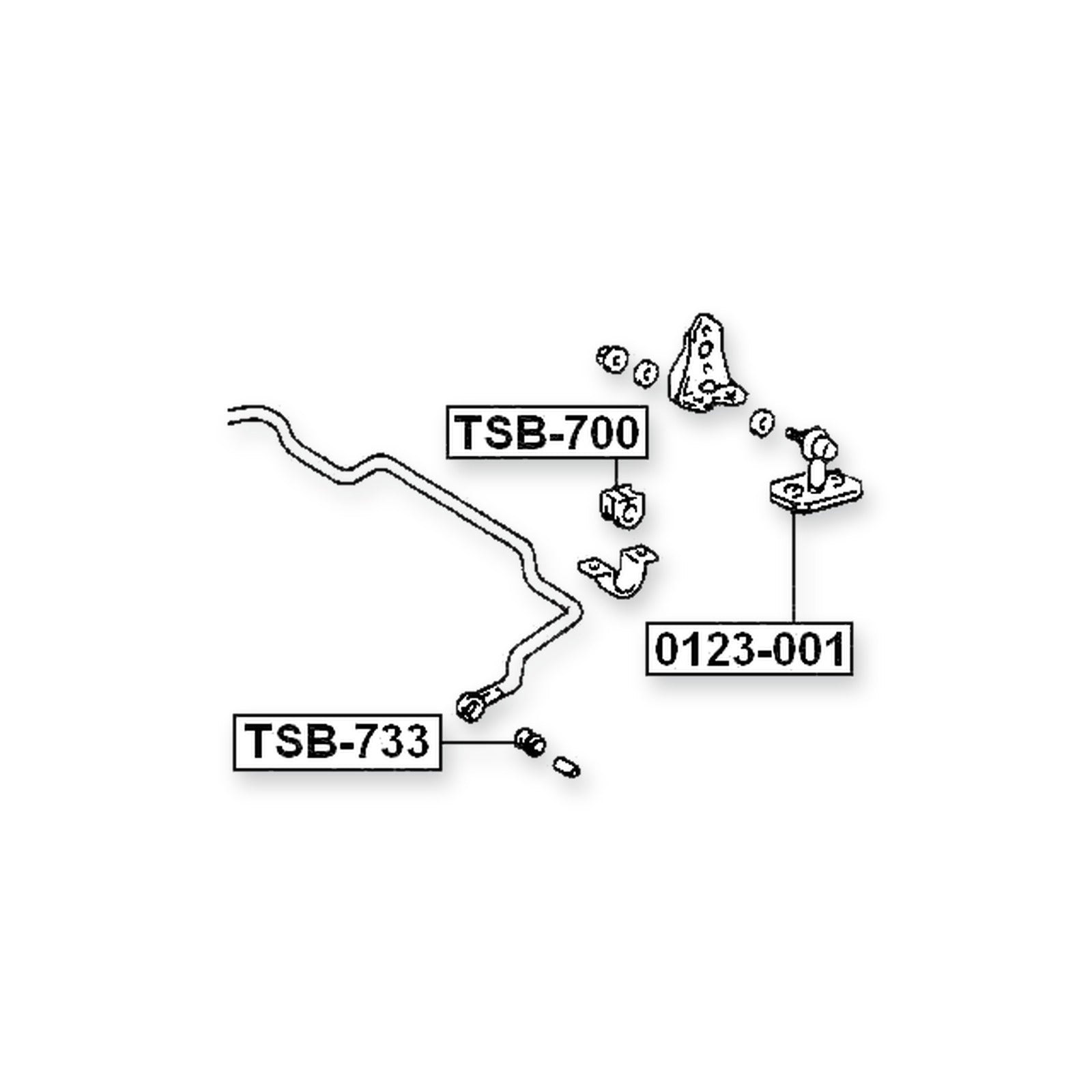 Toyota Bb/Open Deck Front Stabilizer Bar Bush D11