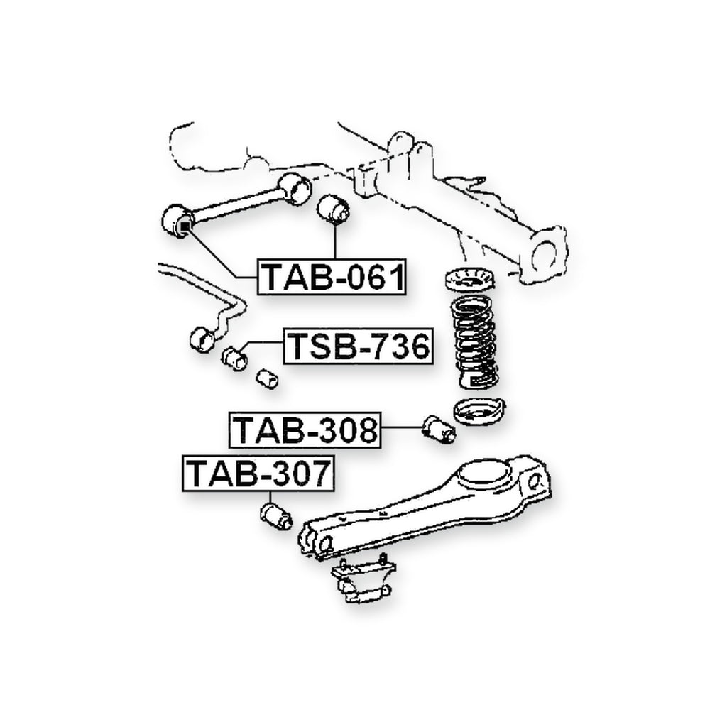 Daihatsu Be-Go J200G Rear Stabilizer Bar Bush D13.5