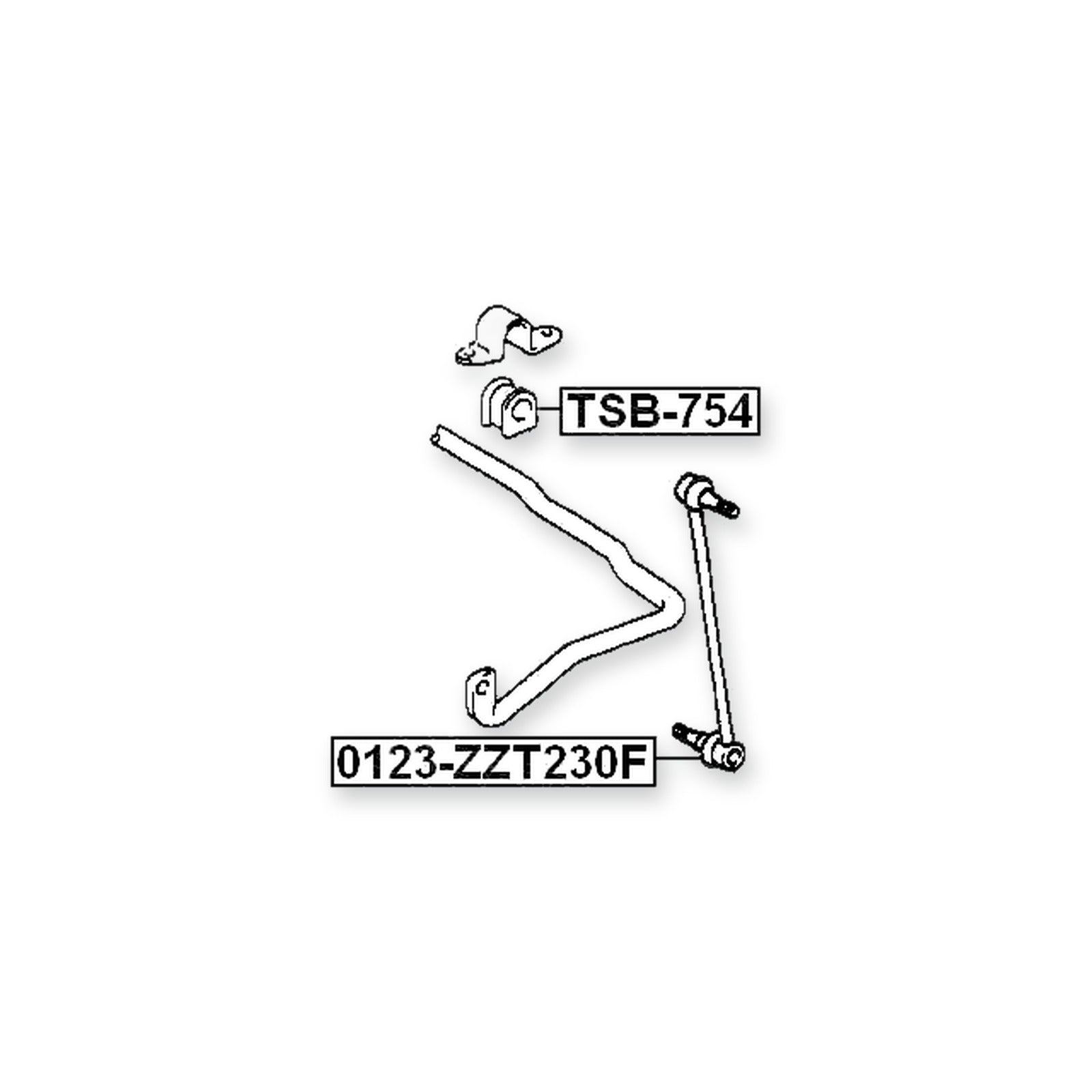 Toyota Vista/Vista Ardeo Front Stabilizer Bar Bush D21