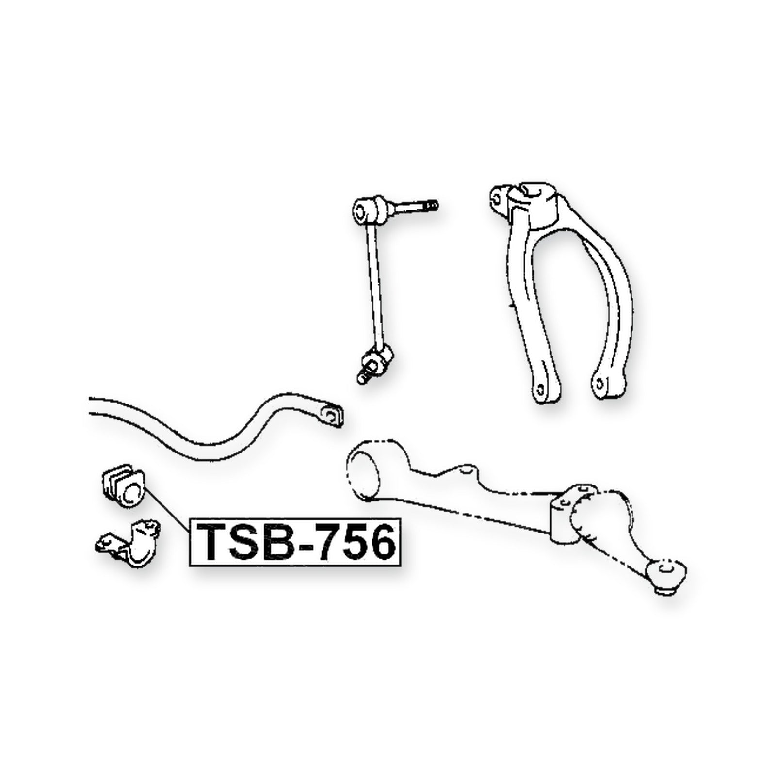 Toyota Mark 2/MARK 2 Blit Front Stabilizer Bar Bush D26