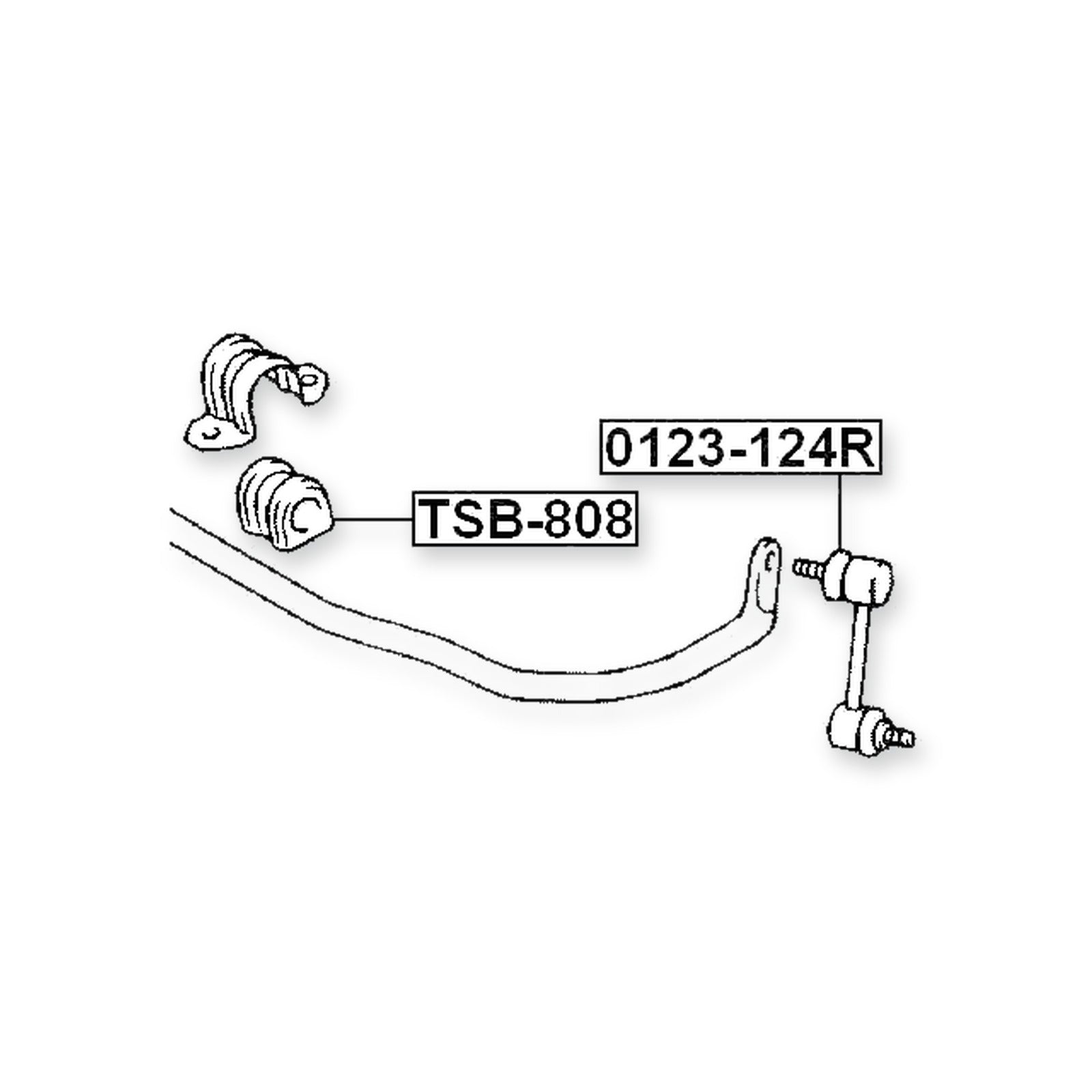 Toyota Opa Rear Stabilizer Bar Bush D20