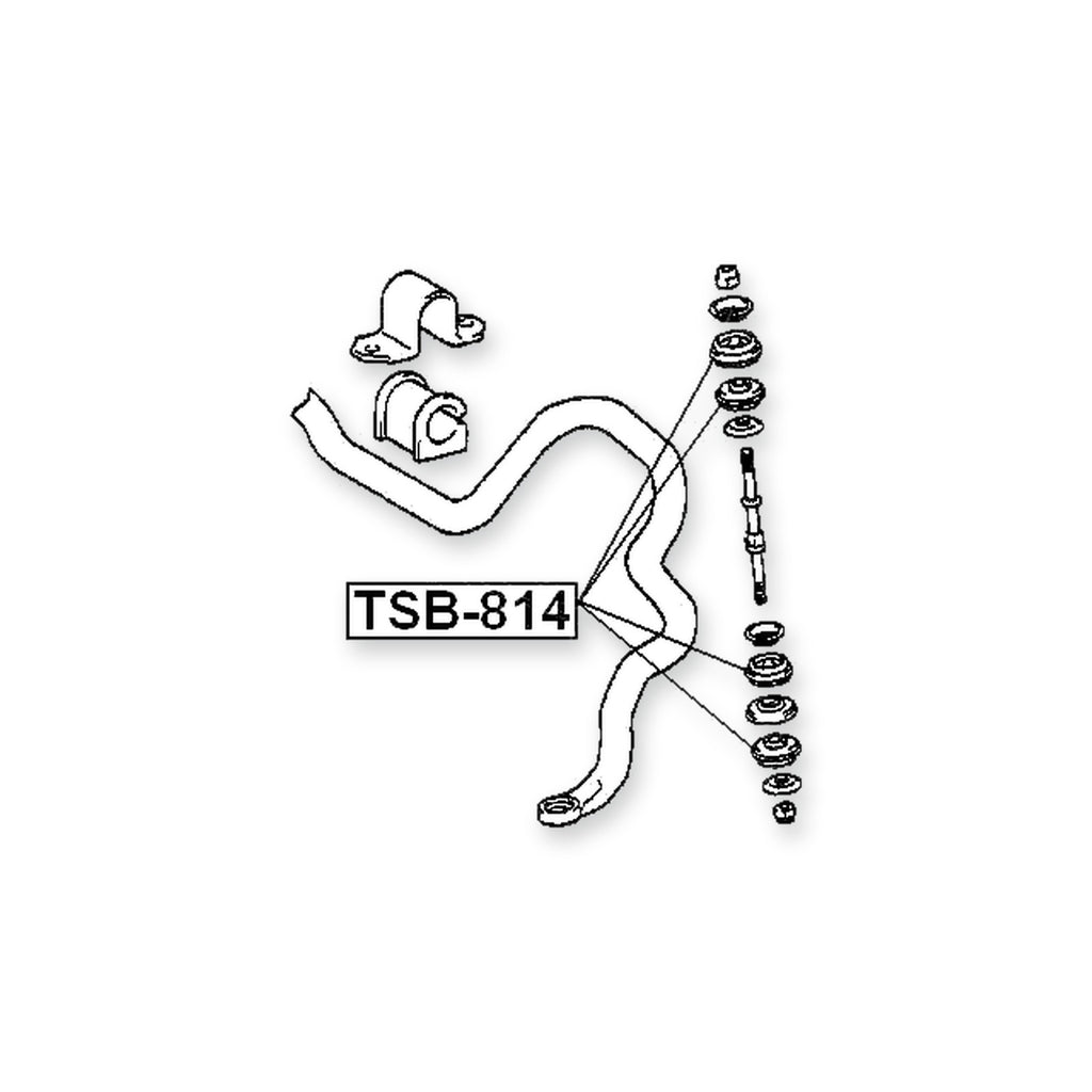 Scion Xa NCP61 Front Stabilizer Bar Link Bush